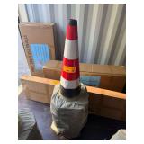 Safety Traffic Cones Fluorescent 15 in x 27 in, 20-Pack