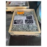 Heavy-Duty Manganese Steel Safety Chain, 49.2ft Length, 8mm Diameter, 48lbs