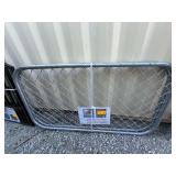 Metal Bi-Parting Chain Link Fence Gate, 5.9ft H x 6.6ft W