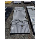 Corrugated Clear Polycarbonate Roofing Panels, 3ft x 7.87ft x 0.8mm, 30 Pieces