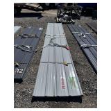 White Metal Roof and Wall Panels, 16ft x 3ft x 0.4mm, 70 Pieces