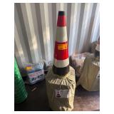 Safety Traffic Cones Fluorescent 15 in x 27 in, 20-Pack