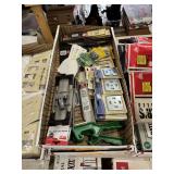Assorted Hand Tools, Scraper Blades, and Painting Accessories