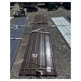 Brown Metal Roof and Wall Panels, 16ft x 3ft x 0.4mm, 30 Pieces