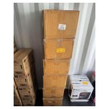 Signature Hardware Large Thin Profile Iron and Brass Shelf Brackets - Multiple Boxes