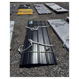 Black Metal Roof and Wall Panels, 7.87ft x 3ft x 0.4mm, 30 Pieces