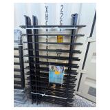 Black Galvanized Steel Fencing Panels, 4-Pack, 6.6ft L x 3.8ft H