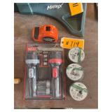Flashlight Set, Black & Decker Autotape and (6) Rolls Electrical Tape