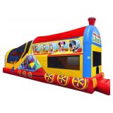 Mickey Mouse Choo Choo Combo Commercial Inflatable by Ninja Jump