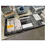 Glacier Bay Single Handle Spring Neck Kitchen Faucet with Soap Dispenser in Stainless