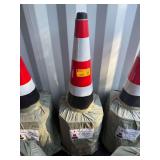 Safety Traffic Cones Fluorescent 15 in x 27 in, 20-Pack
