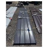 Grey Metal Roof and Wall Panels, 16ft x 3ft x 0.4mm, 30 Pieces