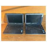 (2) Dell Latitude 3190 Laptops