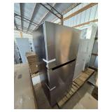 Vissani Stainless Steel Top Freezer Refrigerator