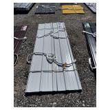 White Metal Roof Panels 7.87ft x 3ft x 0.4mm, 70 Pieces