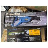 Project PRO Reciprocating Saw and Genesis 7 Amp 4-1/2 Inch Angle Grinder