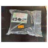 Black Outdoor Patio Fabric Screen Cover Sunscreen Net 19.68 ft x 39.37 ft UPF 50+ 90% UV Blockage