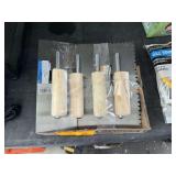 Lot - Roberts Carpet Adhesive Trowel, 1/8 x 1/8 x 1/16 Inch, Wood Handles
