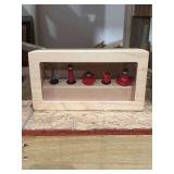 New Diablo 5 Piece Bit Set in Wood Case