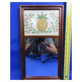 Pineapple Linen Art Mirror