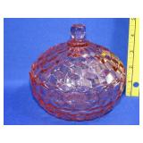 Cubist Pink Depression Candy Dish
