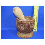 Wood Mortar & Pestle