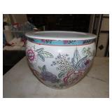 Asian Decorated Planter - 10"T 12"Diameter