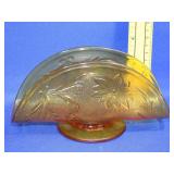 Tiara Amber Glass Napkin Holder
