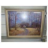 A Ride In Autumn by Selma Butler Framed Print