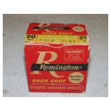 Box of Remington 20ga Shot Gun Shells - NO SHIP