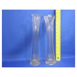 2 Glass Vases