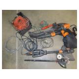 Drop Cord & Leaf Blower/Weedeater Lot