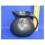 Signed Pottery Pitcher