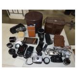 Lot of Vintage Cameras & Accessories