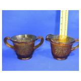 Tiera Amber Glass Cream / Sugar