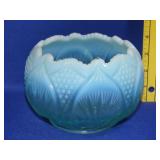 Fenton Aqua Blue Opalescent Bowl