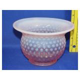 Fenton Pink Opalescent Hobnail Vase