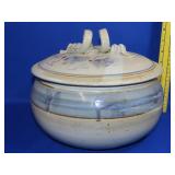 Signed Pottery Pot w/ Lid