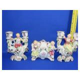 3 Piece Victorian Candle Holder & Planter