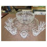 Indiana Glass Punch Bowl Set