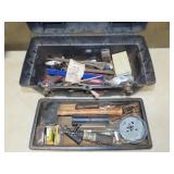 Plastic Tool Box & Contents