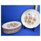 8 Nitto Allegro 10 1/2" Dinner Plates