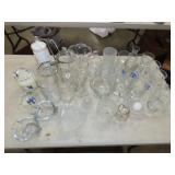 Lot of Clear Glassware