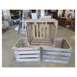 3 Wood Potato Boxes (16"x17"13)