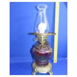 Carnival Glass Lamp Base
