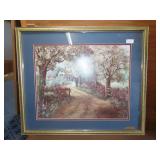 Glynda Turley Garden Scene Framed Printed