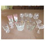 Stemware & Ice Bucket Lot