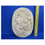 Composite Cherub Wall Plaque