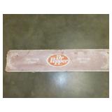 Metal Dr. Pepper Sign (47"x10")