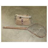 Old Fishing Creel & Net